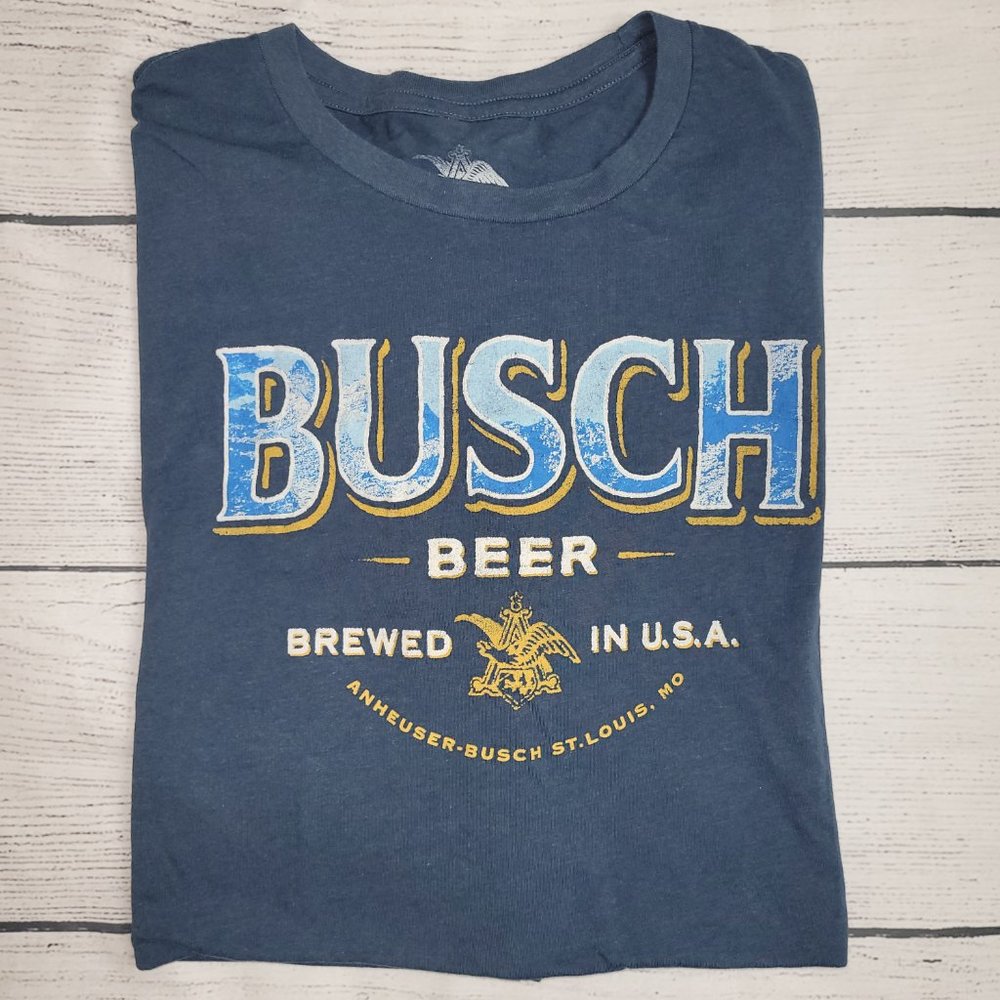 Anheuser-Busch Beer Mens Tee Blue 2XLT - Picture 6 of 6